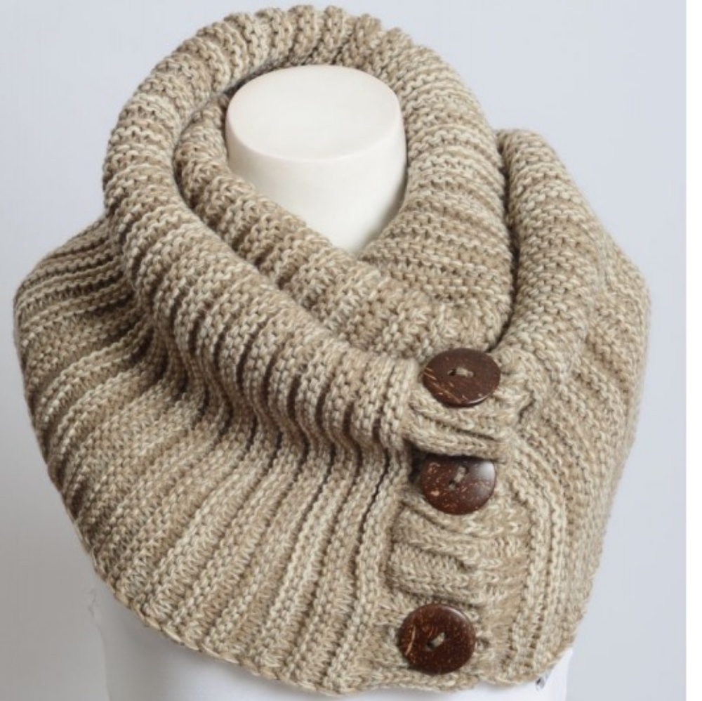 Chunky Knit Infinity Scarf Wrap Comfy - Picture 6 of 8